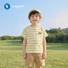 Camiseta de Manga Corta para Niños Estampada Ropa de Verano Algodón Puro 2026 Nuevo Estilo Tops para Bebés y Niños de Manga Corta Ropa de Verano para Niños