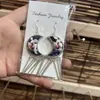 Pendientes de Pieza Bordada Vintage Bordados a Mano de Estilo Étnico de Moda, Colgantes de Oreja Pequeños Cortos con Borlas, Joyería de Plata Miao de Yunnan para Mujeres