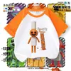 Restaurante de Susi-Camiseta de Verano Raglán de Manga Corta con Temática de Sandía y Personaje de Dibujo para Niños-Algodón Puro-Moderna