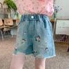 Pantalones Cortos para Niños 2024 Pantalones Cortos de Verano para Niñas Jeans Nuevos Estilo Coreano Ropa para Niños Pantalones Elegantes de Moda para Niñas Pantalones de Cinco Puntos