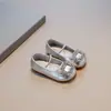 Zapatos Pequeños de Cuero para Niñas Zapatos de Princesa 2025 Verano Nuevo Estilo Zapatos Individuales para Niña Suela Suave Estilo Pequeño Chanel Zapatos Individuales sin Cordones
