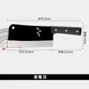 Cuchillo de Cocina Cuchillo Doméstico Acero Inoxidable Cuchillo de Chef para Cortar Cuchillo de Cocina para Cortar Carne Cuchillo para Rebanar Verduras Cuchillo de Corte Frontal y Corte Trasero
