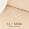 Toro oro de 18k bolsa espaciador dorado diy joyería hecha a mano sombrero de flor pulsera de mano joyería chapado en oro espaciador abalorio accesorios al por mayor