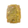 Colgante Auspicioso de Dragón y Fénix de Jade Natural, Grulla Hueca, Placa Cuadrada de Calabaza de Fortuna y Prosperidad, Colgante para Coche de Estilo Antiguo al por Mayor