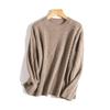 Pesado! Consaini 100. Suéter de Tricô com Gola Redonda em Cashmere, Mangas Longas Torcidas, Feminino, Inverno, Elegante, Emagrecedor, Suéter Pulôver
