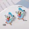 Adesivos de resina luminosa de alta transparência com ursos, Pato Donald e Mickey Mouse, usados como acessórios para capas de celular e acessórios de cabelo