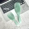 Uso Úmido e Seco Pente Concha Antiestático Elástico Mágico Massagem Ventilado Volumizador Alisante Pente de Oito Garras para Modelagem de Cabelo