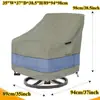 Venta Caliente Transfronteriza Funda para Silla Giratoria de Exterior Impermeable a Prueba de Polvo Protección Solar Funda para Silla Columpio de Césped y Patio Funda Protectora para Muebles