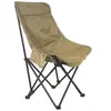 Silla lunar plegable de almacenamiento portátil personalizada con bolsillo lateral para playa, bocetos, picnics y sentarse a largo plazo sin colapsar, asiento para exteriores