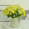 Ramo de Colores de Primavera de Margaritas, Flores Silvestres, Ramos de Crisantemos, Adornos para Decoración de Bodas en Casa, Flores Artificiales de Gama Alta al por Mayor