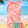 Toalla de Playa Personalizada con Foto Original Microfibra Felpa Impresión Digital Producción de Imagen Tela de Secado Rápido Toalla de Playa