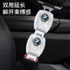 Fivela de Encaixe para Acendedor de Cigarros de Carro com Diamante Branco de Alto Valor Conector Extensor de Cinto de Segurança Cartão de Inserção para Cinto de Segurança Adequado para Todos os Modelos de Veículo
