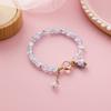 Pulsera de Cristal de Palomitas de Maíz para Gatito de Personalidad Dulce para Mujer Multicolor de Una Sola Vuelta Simple para Niña a Juego Gato Pulsera de Una Sola Vuelta