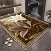 Felpudo con estampado floral simulado 3D para entrada de casa, alfombrilla para pies resistente a la suciedad, alfombrilla de suelo absorbente para baño