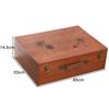 Caja de Madera Rectangular de Madera Maciza Caja de Madera Retro con Cerradura Caja de Almacenamiento Caja de Almacenamiento de Madera Caja de Almacenamiento de Escritorio con Cerradura