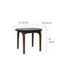 Mesa de escritório Tainan Elm com tampo de madeira grande em formato de semicírculo Rosewood para apartamento pequeno Madeira tampo grande