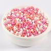 Alta qualidade 3mm pintura a óleo cor sólida contas de arroz de vidro DIY artesanal hairpin Niang frisado contas soltas método de vestuário bordado material acessórios