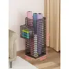 Cesta de Armazenamento para Tapete de Yoga Casa Multifuncional Equipamento de Fitness Prateleira de Artigos Esportivos Suporte para Raquete de Badminton Prateleira