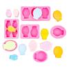 Cartoon Snapper Refogado Pinch Silicone Molde Peixe Pequeno Chocolate Flip Bolo de Açúcar Vela Artesanal Gesso Molde Decorativo