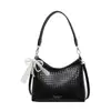 Bolso Cubo con Patrón Tejido para Mujer 2026 Nuevo Modelo Bolso de Hombro Único de Gama Alta Bolso de Axila Bolso Grande para Viajar Bolso Versátil
