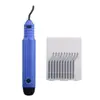 Raspador de desbarbado de metal Cuchillo de recorte Herramienta Cabezal del raspador Cuchillo para chaflanar agujeros internos Tubo de cobre Hoja Raspador Mango