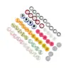 Botones de Cuatro Agujeros Coloridos Hechos a Mano DIY Personalizados por el Fabricante, Botones de Resina para Camisas de Niños, Botones Redondos Cosidos a Mano para Juguetes