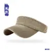Sombrero de Vaquero sin Copa Nuevo Estilo Primavera y Verano, Sombrero Retro Lavado Hueco para Protección Solar para Mujeres, Sombrero de Sombrilla para Ciclismo al Aire Libre