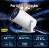 Proyector Doméstico de Gama Alta Hy300Pro para Comercio Exterior de Venta Caliente Transfronteriza Android 5g Bluetooth de Tiro Corto Portátil 4K