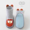 Sapatos de Tricô Estilo Coreano Antiderrapantes para Bebê e Criança Pequena Meias de Chão para Recém-Nascido, Bebê e Criança Pequena Meias Fofas com Desenho Animado e Solado de Couro