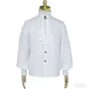 Manzhixin Halloween Performance Vestido Renascença Fantasia Camisa Medieval Steampunk Pirate Top