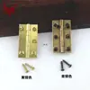 Dobradiça Antiga Chinesa de Cobre Puro Porta de Madeira Montagem Oculta Porta de Armário Dobrável Tela Dobrável Latão Espessado Abertura Plana Dobradiça Escovada