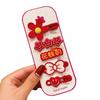 Horquilla infantil de Año Nuevo Pinza para flequillo de bebé de Año Nuevo pinza para pelo suelto tocado rojo para niña pequeña festivo de dibujos animados pinza lateral
