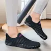 Zapatos de malla transpirables para interiores para pareja de talla grande, zapatos de playa para pesca al aire libre de AliExpress, zapatos de gelatina, verdes