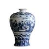 Jingdezhen - Marco antiguo de cerámica azul y blanca con flores decorativas para encimeras de porcelana para el hogar