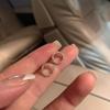 Pendientes de plata con forma de círculo de circonita y aguja, con personalidad de nicho, sencillos y de alta gama, pequeños y elegantes, para mujer.