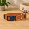 Coleira de cachorro de cor sólida em nylon, coleira anti-choque ajustável para animais de estimação para cães e gatos de pequeno e médio porte, coleira de cachorro para atacado