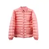 Moncler Otoño/Invierno Nueva Chaqueta de Plumas Estilo Camisa para Mujer Holgada Corta Multibolsillos Color Sólido Manga Larga Ropa Exterior Cálida para Viajar