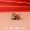 Metal Simulação Animal Rinoceronte Orangotango Modelo Ornamentos Criativo Casa Escritório Mesa Pet de Chá Wen Brinquedo Pequena Peça de Bronze