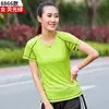 Roupas de secagem rápida masculinas de manga curta gola redonda para corrida femininas de verão roupas de secagem rápida atacado esportes ao ar livre camiseta compra em grupo LOGO impresso