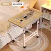 Mesita de noche, Mesa de computadora elevable móvil, Escritorio simple para estudiantes, Mesa de estudio para cama en el dormitorio del hogar, Escritorio de oficina