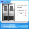 Porta de Abrir Duplo Anti-Colisão, Porta de Aço Inoxidável, Porta com Retorno Automático para Passagem de Oficina Alimentícia, Porta de Aço, Porta Dupla