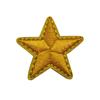 Mini estrella de cinco puntas PVC sello de goma suave ropa zapatos y sombreros accesorios parche pegatinas de tela estrella de cinco puntas bordado pegatinas de tela al por mayor