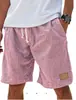 2026 Transfronterizo Amazon Nuevos Pantalones Cortos de Lino Transpirables Sueltos para Hombre Estilo Retro Vacaciones Moda Casual