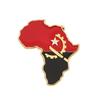 Broche Mapa del Mundo Mapa de África Angola Ghana Kenia Pin Insignia de Personalidad Creativa