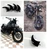Motocicleta crucero Coche Príncipe guardabarros delantero modificado bocina esquina afilada personalidad retro decoración de guardabarros Bocina