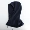 Aguja lingote de 12 pines color sólido cachemira con capucha de una pieza cuello manga engrosado unisex protección cuello y orejas sombrero cálido