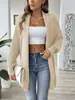 Suéter Feminino 2026 Outono/Inverno Novo Moda Feminina Europeia e Americana Transfronteiriça Suéter Cardigã Casaco Solto Simples Estiloso
