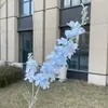 Flor de Narciso Artificial Nueva de 2 Ramas, Delfinio Falso para Decoración de Bodas, Mayoreo