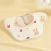Babero impermeable de algodón puro para bebé, toalla para saliva de bebé, giratorio 360 grados, babero para bebé recién nacido con pétalos de flor para escupir leche