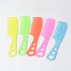 Venta Caliente Transfronteriza Peine para el Cabello Casero Peine de Plástico Peine Práctico Peine para Cola de Caballo Peine Alisador para Cabello Liso de Mujer Peine de Encaje con Tres Agujeros